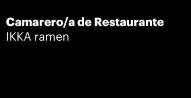 Camarero/a de Restaurante
