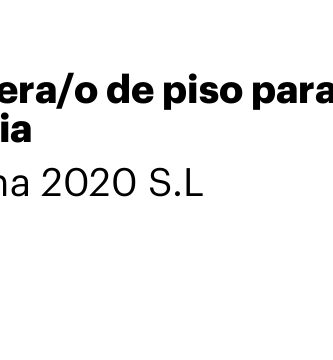 Camarera/o de piso para Hotel en Denia